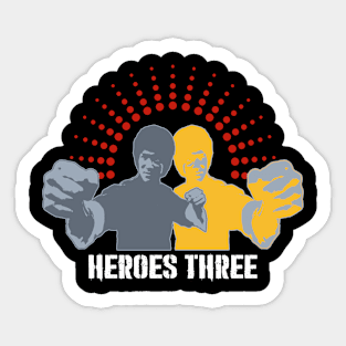 unofficial official HEROES THREE Shirt Sticker